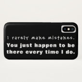 私はめったに間違いをしなくて君がそこに居る… Case-Mate iPhoneケース (裏面(横))