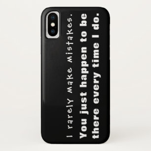私はめったに間違いをしなくて君がそこに居る… iPhone X ケース