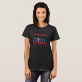 私はもう陰謀として識別できない女性 Tシャツ (正面フル)