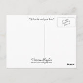 私はもしあなたのハートをキャッチした ポストカード (裏面)