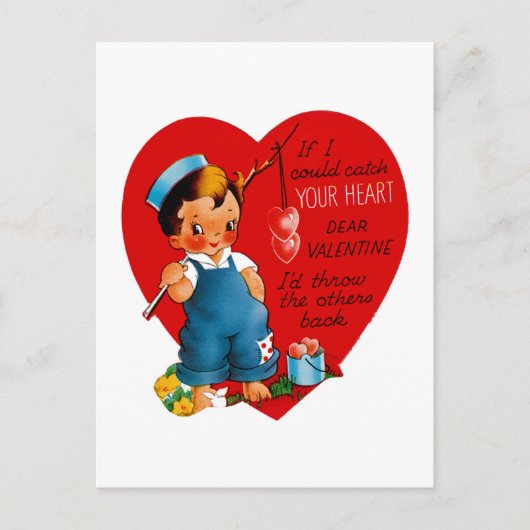 私はもしあなたのハートをキャッチした ポストカード (正面)