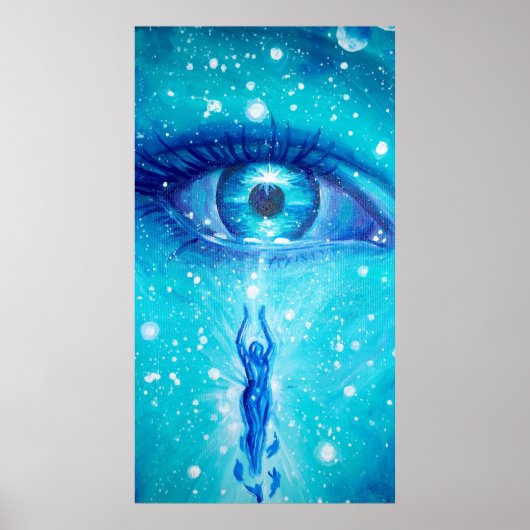 私はもしあなたの顔の涙を流し絵画た ポスター (正面)