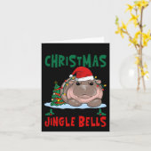 私はもしもうクリスマススピリットTing Jingle Belだった カード (黄色い花)