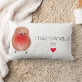 私はもしもう可愛いロビンが好きポップ・アートのだった ランバークッション (ブランケット)