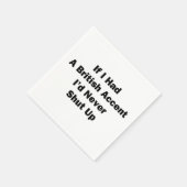 私はもしイギリス訛りがあった スタンダードカクテルナプキン (角)