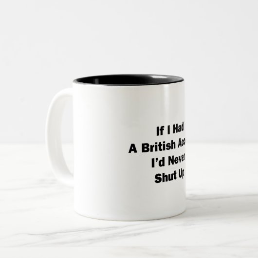 私はもしイギリス訛りがあった ツートーンマグカップ (正面左)