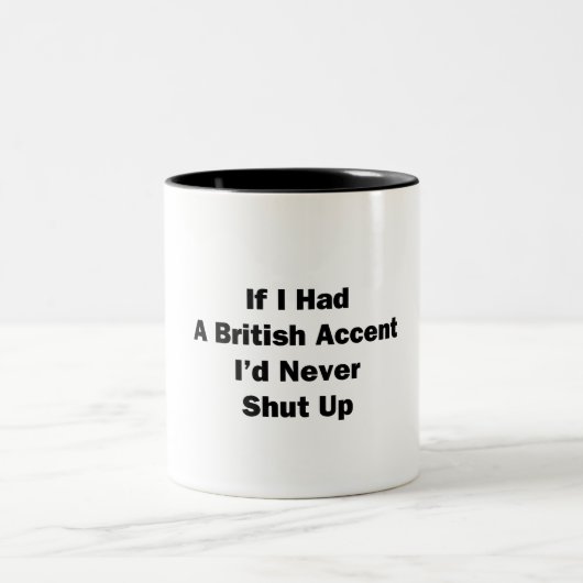 私はもしイギリス訛りがあった ツートーンマグカップ (中央)