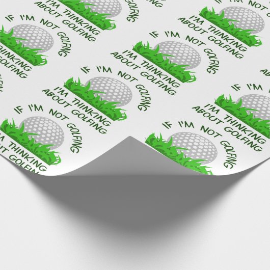 私はもしゴルフをしていない ラッピングペーパー (角)