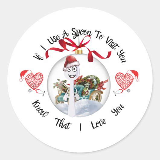私はもしスプーンを使ってあなたを訪ねる ラウンドシール (正面)