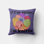 私はもしニット装飾用クッション クッション (裏面)