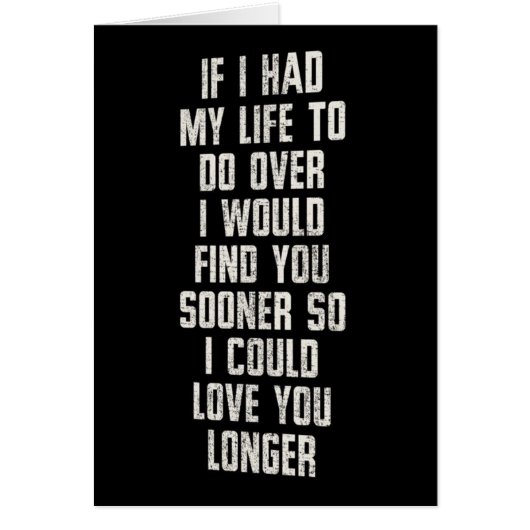 私はもし人生をオーバーしなければならなかったし、もっと早く会っただろう (正面)