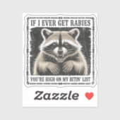 私はもし今までバイチンのリストで狂犬病を得る シール (シート)