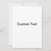 私はもし今までバイチンのリストで狂犬病を得る 招待状 (裏面)