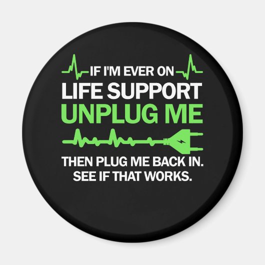 私はもし今まで人生のサポートを解除し、私を接続する マグネット (正面)