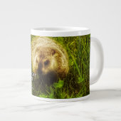 私はもし今日も何度も何度も繰り返さなければならない ジャンボコーヒーマグカップ (正面右)