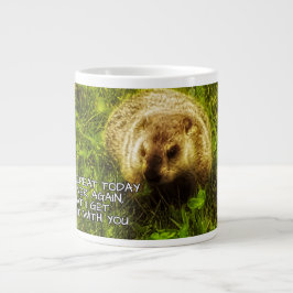 私はもし今日も何度も何度も繰り返さなければならない ジャンボコーヒーマグカップ