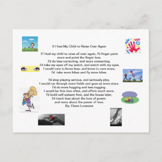 私はもし子供を育てることができた シーズンポストカード
