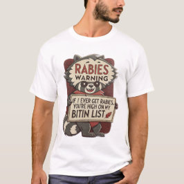 私はもし常に狂犬病を取得し、あなたは私のビチンのリストの高い Tシャツ