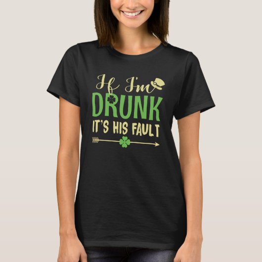 私はもし彼の飲欠点に匹敵するパトリックsダ tシャツ (正面)