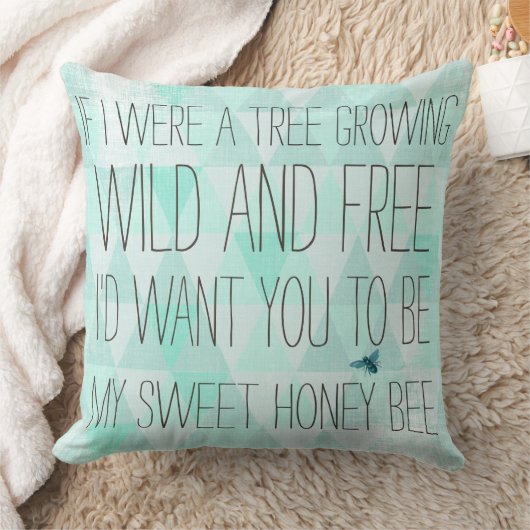 私はもし木だったあなたが私の甘い蜂蜜になる クッション (ブランケット)