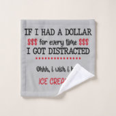 私はもし気を散らすたびに1ドル持っ得た バスタオルセット (ウォッシュタオル)