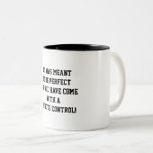 私はもし浮かれ騒ぐマグマになるつもりでいた ツートーンマグカップ (正面右)