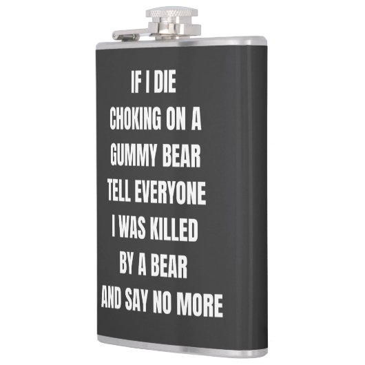私はもし皆に言うグミベアで窒息して死ぬ フラスク (左)