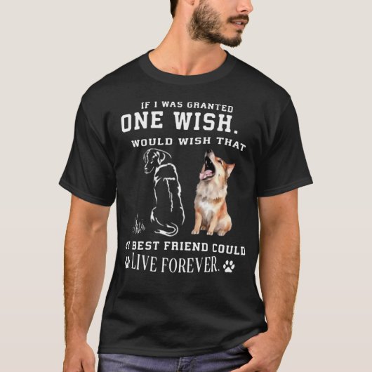 私はもし私のベストを望むであろうONE WISHを与えられた Tシャツ (正面)