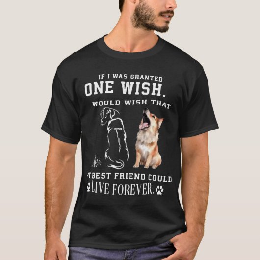私はもし私のベストを望むであろうONE WISHを与えられた Tシャツ (正面)