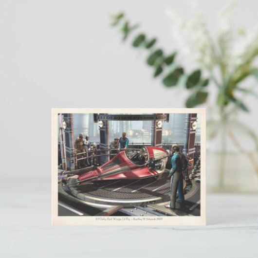 私はもし翼しか持っていなかったので、葉書を飛ばすだろう ポストカード (スタンド正面)