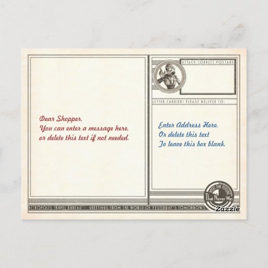 私はもし翼しか持っていなかったので、葉書を飛ばすだろう ポストカード (裏面)