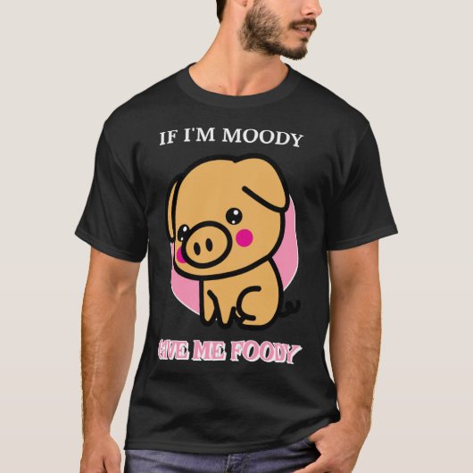 私はもし食べるハングリ Tシャツ (正面)