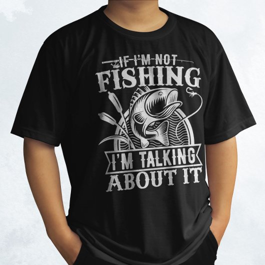 私はもし魚釣り恋人フィッシャーマンパパユーモアではないおもしろい Tシャツ