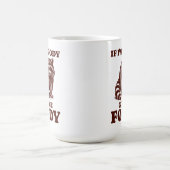 私はもしMoody私の食べ物を飢えたラクーンのグルメ コーヒーマグカップ (中央)