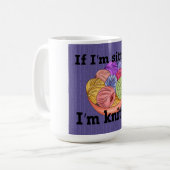 私はもしSittin I'm Nittin Coffee Mug コーヒーマグカップ (正面左)