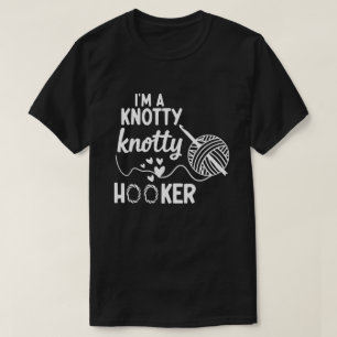 私はもじゃもじゃフック好きのかぎ針編みスウェット Tシャツ