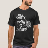私はもじゃもじゃフック好きのかぎ針編みスウェット Tシャツ (正面)