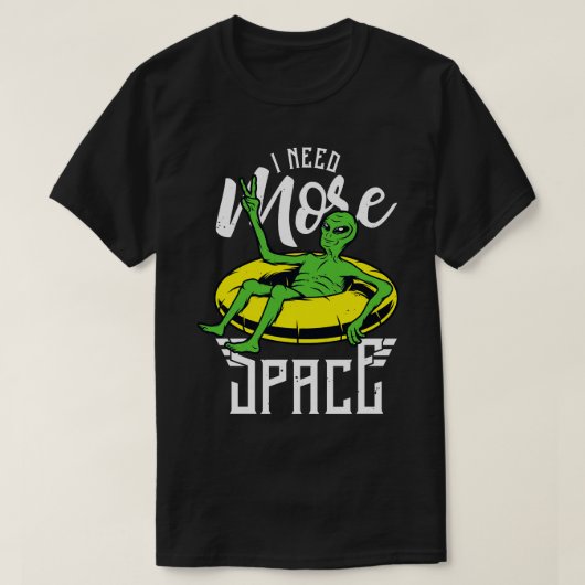 私はもっと宇宙レトロサマー火星 Tシャツ (デザイン正面)