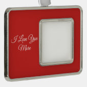 私はもっと愛します シルバープレートフレームオーナメント (右)