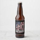 私はもっと良い大統領のトランプをアンチできた ビールラベル (正面)