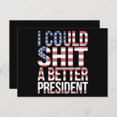 私はもっと良い大統領のトランプをアンチできた ポストカード (正面/裏面)