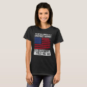 私はもはや陰謀理論家の米国国旗ではない Tシャツ (正面フル)
