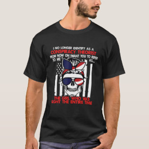 私はもはや~の陰謀理論家とは思えない Tシャツ