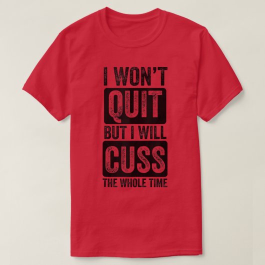 私はやめして、私は全体の時間を Tシャツ (デザイン正面)