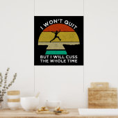 私はやめしないが、私は全体の時間を ポスター (キッチン)