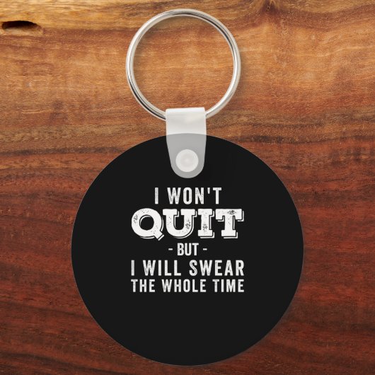 私はやめずっと誓う キーホルダー (正面)