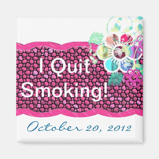 私はやめ喫煙! マグネット (正面)