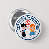 私はやめ子供の喫煙 缶バッジ (正面&裏面)