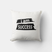 私はやる気を起こさせる成功したやる気を起こさせる クッション (正面)