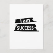 私はやる気を起こさせる成功したやる気を起こさせる ポストカード (正面)